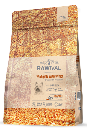 RAWIVAL Wild Gifts with Wings утка с фазаном для собак маленьких пород